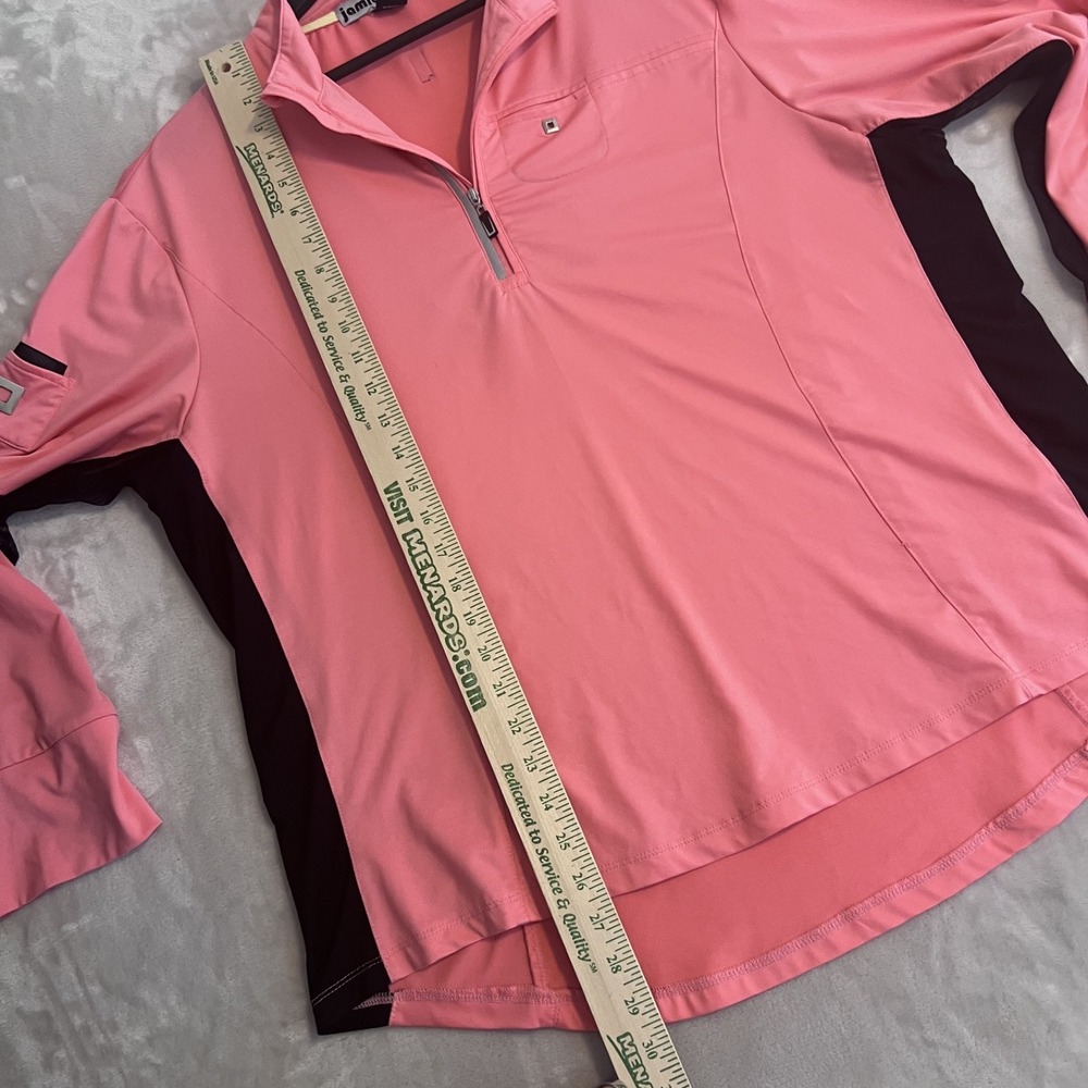 Jamie Sadock Top Womens XXL Pink Mesh Sleeve Golf Pickleball Performance Outdoor - Picture 8 of 10